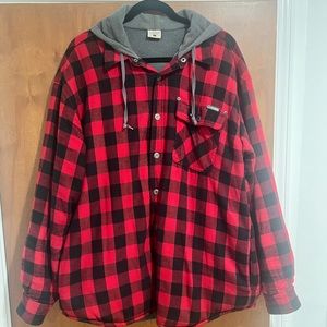 Men’s Sorel Flannel Hooded Jacket Sz Large